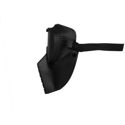 SRC Full Face Tactical Sansei Mesh Face Mask - BLACK