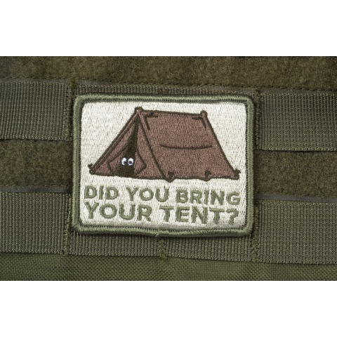 AMS Bring Your Tent Patch - OD GREEN - Premium Hi-Fidelity Series