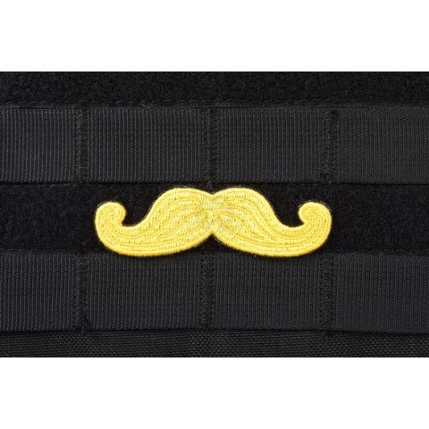 AMS Tactical Mustache Patch: Hi-Fidelity Patch Series - BLONDE