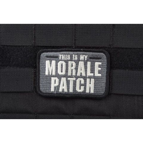 AMS Tactical Morale Patch - BLACK/ SWAT - Premium Hi-Fidelity Series
