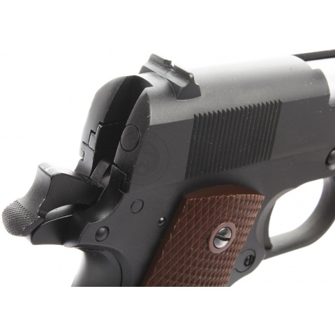 350 FPS WE Full Metal M1911 Commander WWII Gas Blowback Airsoft Pistol