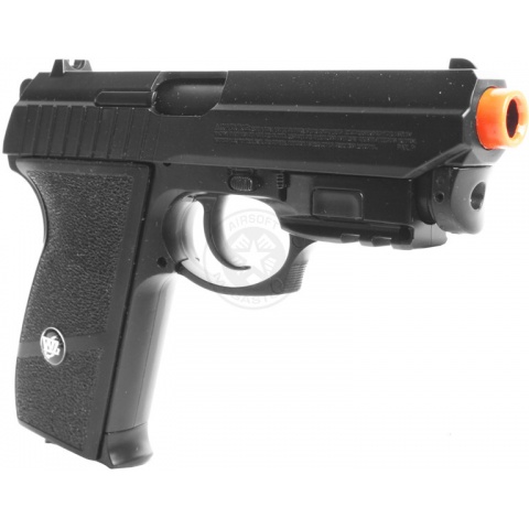 450 FPS WG Compact Panther 801 CO2 Blowback Airsoft Pistol w/ Laser