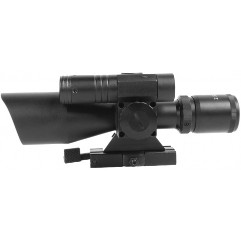 AIM Sports 2.5-10x40 QRM Dual Red & Green Illuminated Scope w/ Laser