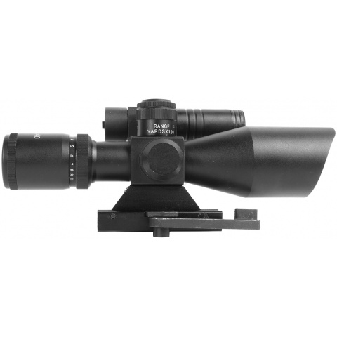 AIM Sports 2.5-10x40 QRM Dual Red & Green Illuminated Scope w/ Laser