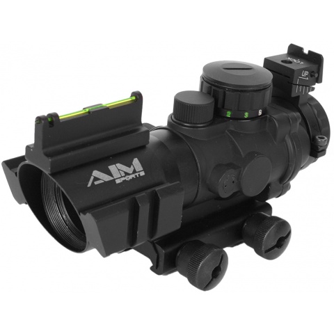 AIM Sports 4x32 Fiber Optic Red/Green Dot w/ Fiber Optic Sighting