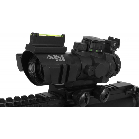 AIM Sports 4x32 Fiber Optic Red/Green Dot w/ Fiber Optic Sighting