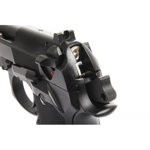 330 FPS HFC Full Metal Black Widow Semi Automatic M9 Tactical Gas Blowback Airsoft Pistol