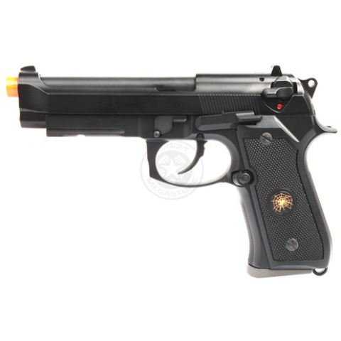 330 FPS HFC Full Metal Black Widow Semi Automatic M9 Tactical Gas Blowback Airsoft Pistol