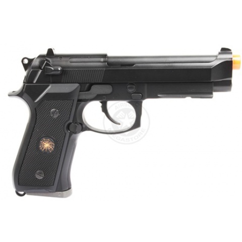 330 FPS HFC Full Metal Black Widow Semi Automatic M9 Tactical Gas Blowback Airsoft Pistol