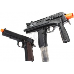 Combo Action Kit: Airsoft Umarex MP9 AEG + 1911 Spring Airsoft Pistol