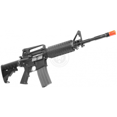 KWA Full Metal PTR LM4 Airsoft Gas Blowback Rifle (Color: Black)