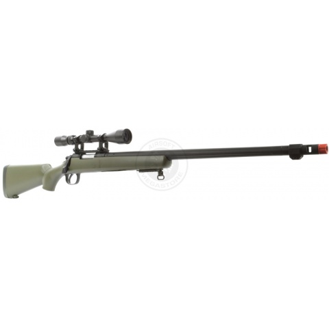 WellFire VSR-10 Spring Airsoft Sniper Rifle w/ Scope - OD GREEN