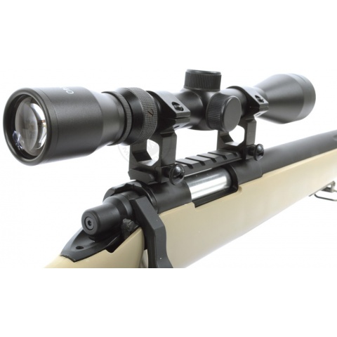 WellFire VSR-10 Bolt Action Airsoft Sniper Rifle - Scope + Bipod - TAN