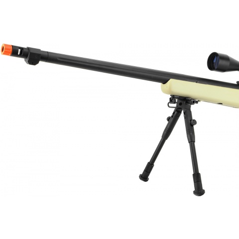 WellFire VSR-10 Bolt Action Airsoft Sniper Rifle - Scope + Bipod - TAN
