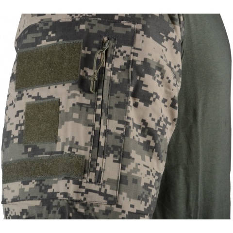 Rothco ACU Digital Camouflage Combat Shirt w/ Elbow Pads