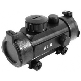 AIM Sports 1x30 Red Dot Scope w/ 7-Intensity Levels & Flip-Up Covers