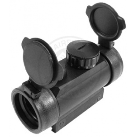 AIM Sports 1x30 Red Dot Scope w/ 7-Intensity Levels & Flip-Up Covers