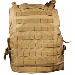 AMA MOLLE Modular Plate Carrier w/ 6 Pouches - TAN