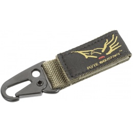 Flyye Industries Airsoft Single Point Hook Key Chain - RANGER GREEN