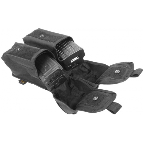 Flyye Industries MOLLE Double AK Magazine Pouch - BLACK