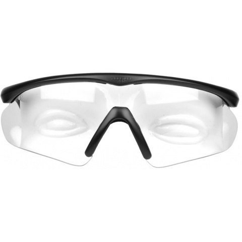 Bobster ESB Wrap-Around ANSI Z87 Airsoft Shooting Glasses - BLACK