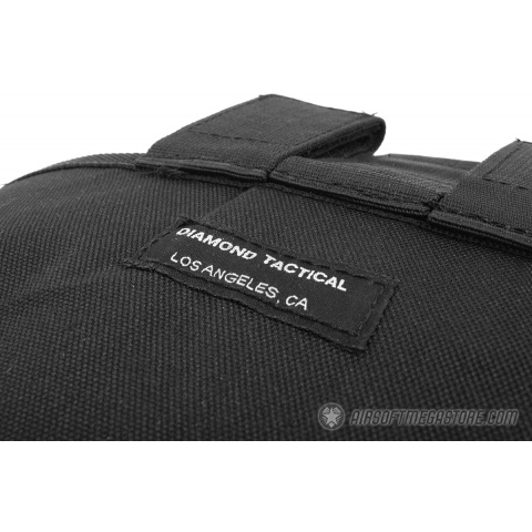 G-Force MOLLE Large Roll-Up Dump Pouch w/ Drawstring Closure - BLACK