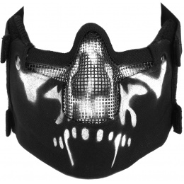 Black Bear RAVEN Steel Mesh Padded Airsoft Face Mask - GHOST