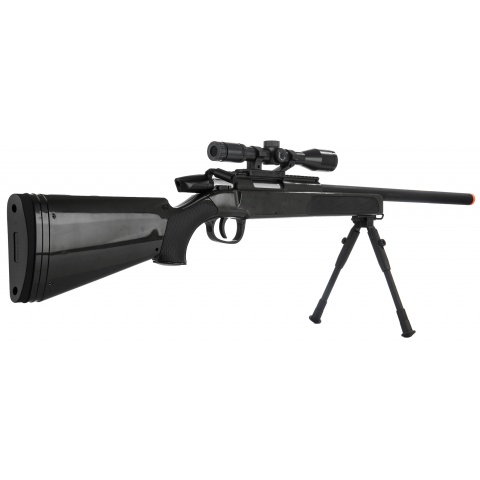 CYMA Airsoft MK51 Bolt Action Sniper Rifle w/ Scope - BLACK