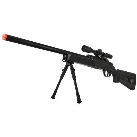 CYMA Airsoft MK51 Bolt Action Sniper Rifle w/ Scope - BLACK