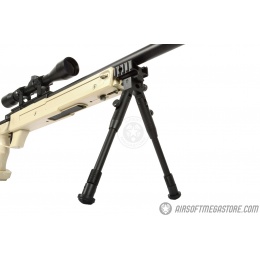 WellFire SR22 Bolt Action Type 22 Sniper Rifle w/ Scope & Bipod - TAN