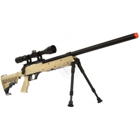 WellFire APS SR-2 Bolt Action Airsoft Sniper Rifle - TAN