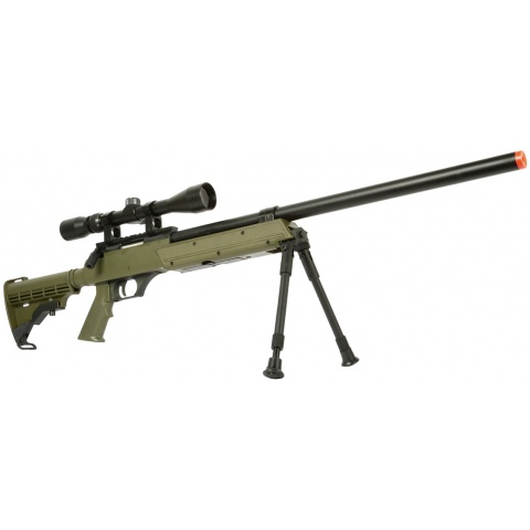 WellFire APS SR-2 Modular Bolt Action Sniper Rifle w/ Scope - OD GREEN