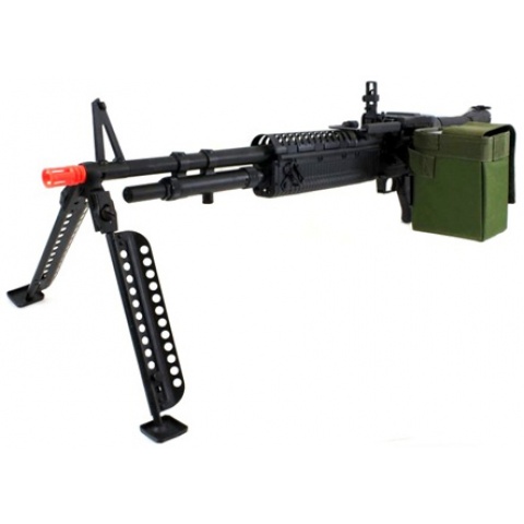 Atlas Custom Works Full Metal M60 VN Airsoft Machine Gun AEG Rifle - Support Weapon -  (Gun Only)