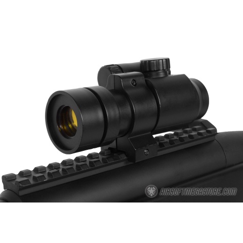 455 FPS DE Airsoft Metal M50P Master Sniper Rifle w/ Red Dot Scope