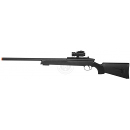 455 FPS DE Airsoft Metal M50P Master Sniper Rifle w/ Red Dot Scope