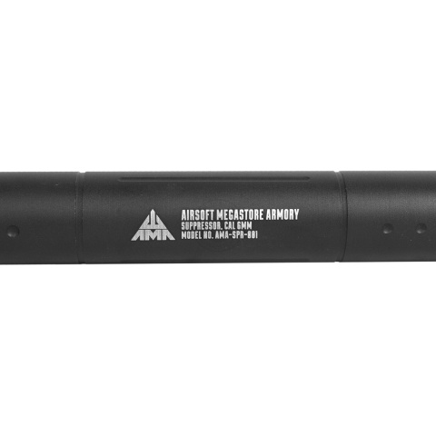 Airsoft Megastore Armory SMG Series Aluminum Mock Suppressor - 155 mm