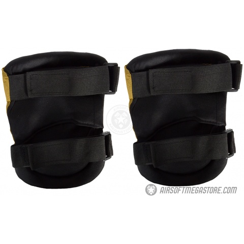 G-Force Outdoor Tactical Knee Pads w/ Nonslip Rubber Cap - TAN