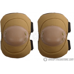 G-Force Outdoor Tactical Elbow Pads w/ Nonslip Rubber Cap - TAN