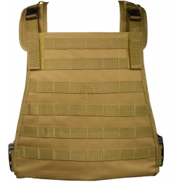G-Force Tactical Compact Plate Carrier w/ MOLLE Webbing - COYOTE BROWN