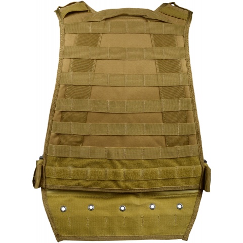 G-Force Tactical Compact Plate Carrier w/ MOLLE Webbing - COYOTE BROWN