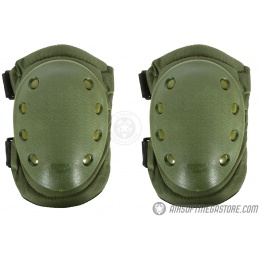 G-Force Outdoor Tactical Knee Pads w/ Nonslip Rubber Cap - OLIVE DRAB
