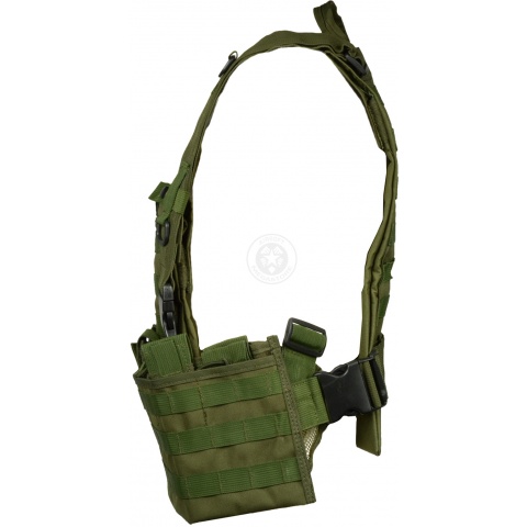 G-Force Warrior MOLLE Chest Rig - w/ 6 Mag Pouches - OD GREEN