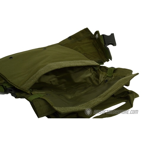 G-Force Warrior MOLLE Chest Rig - w/ 6 Mag Pouches - OD GREEN