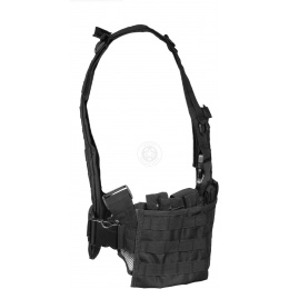 G-Force Airsoft MOLLE Chest Rig - w/ 6 Mag Pouches - BLACK