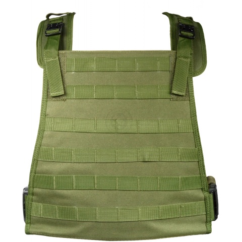 G-Force Outdoor Compact Plate Carrier w/ MOLLE Webbing - OD GREEN