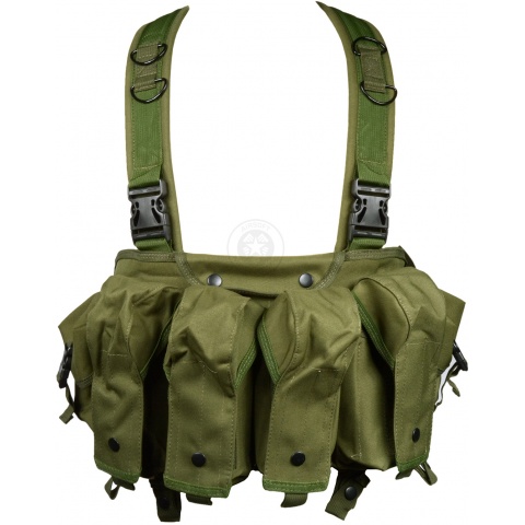 G-Force Urban Assault 6-Pocket Chest Rig for AK-Style Magazines - OD