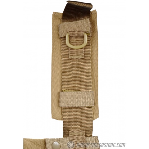 G-Force Warrior 1000D MOLLE Chest Rig - w/ 6 Mag Pouches - COYOTE