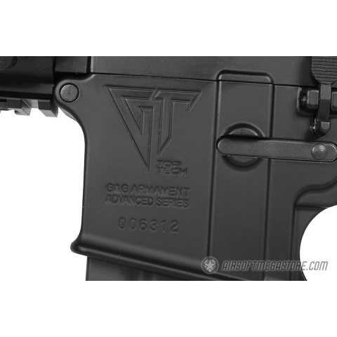 G&G Top Tech Full Metal TR15 CQB Raider EBB Airsoft AEG Rifle - BLACK