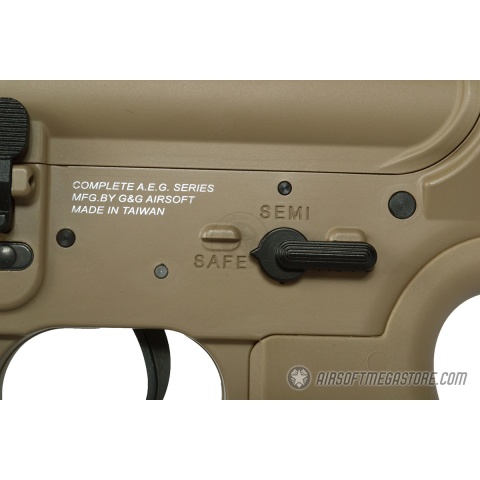 G&G Top Tech Full Metal TR15 Raider XL GT EBB Airsoft AEG Rifle - TAN