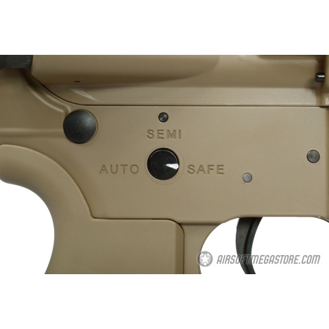 G&G Top Tech Full Metal TR15 Raider XL GT EBB Airsoft AEG Rifle - TAN